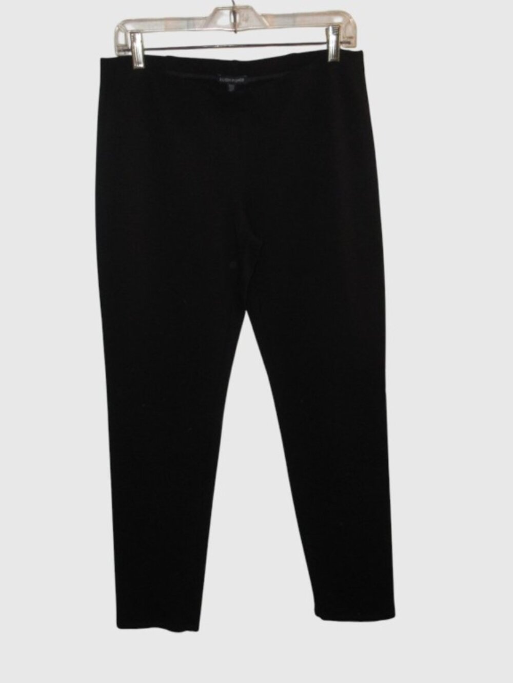 Eileen Fisher Black Viscose Stretch Ponte Pants - Size Medium - EUC